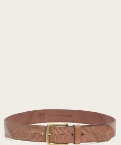 The Frye Company Textured Leather Flat Strap Belt