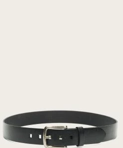 The Frye Company Flat Strap Logo Prong Buckle Belt