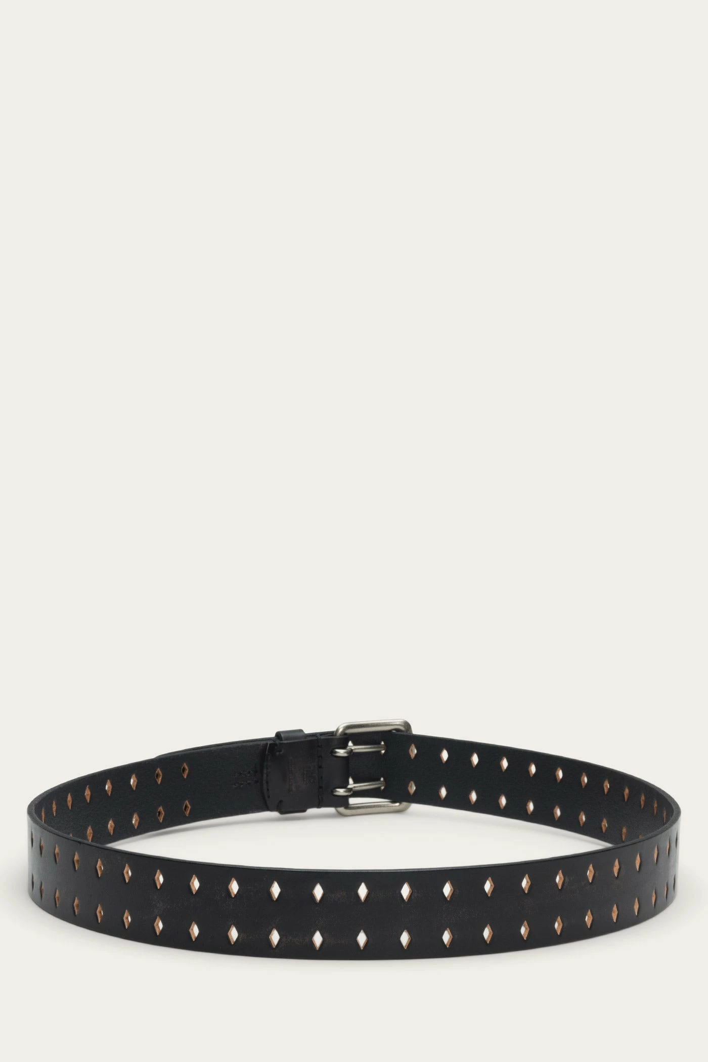 The Frye Company Double Prong Diamond Perf Belt 4 The Frye Company Double Prong Diamond Perf Belt - Image 2