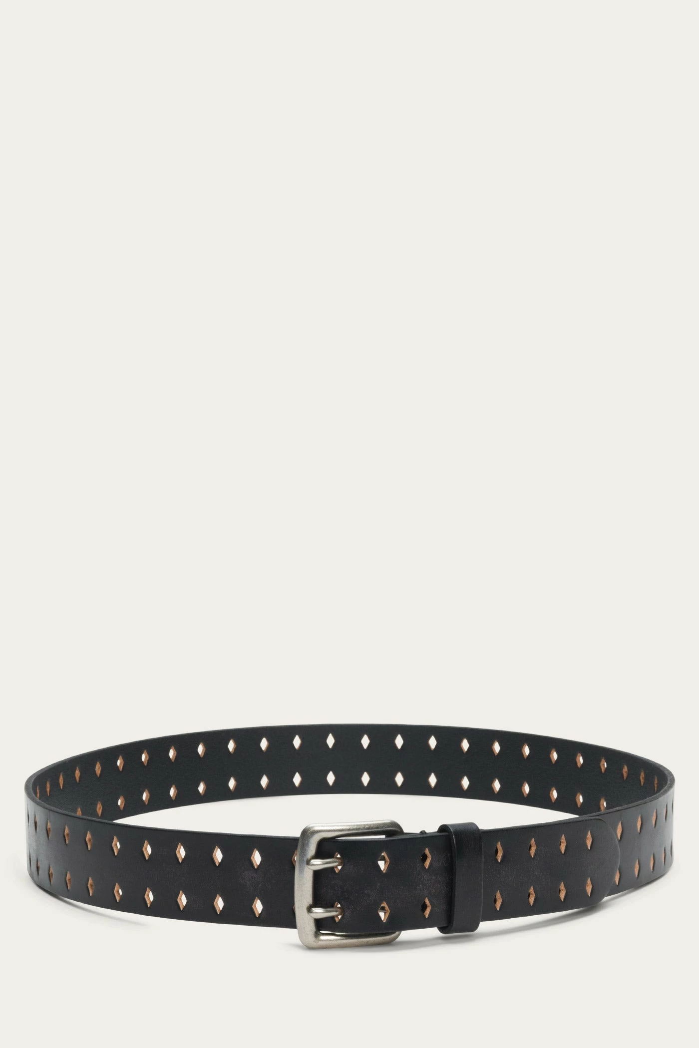 The Frye Company Double Prong Diamond Perf Belt 3 The Frye Company Double Prong Diamond Perf Belt