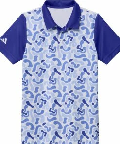 Adidas Golf Adidas Boys Camo Printed Polo