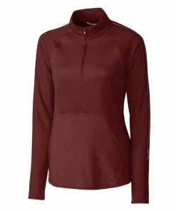 Cutter & Buck Ladies Pennant Sport 3/4 Zip Top -Apparel Sales LCK08717 BRD MANN HG 71775.1649798504