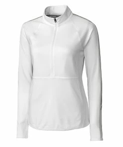 Cutter & Buck Ladies Pennant Sport 3/4 Zip Top -Apparel Sales LCK08717 WH MANN HG 85885.1649798504