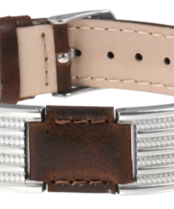 Sabona Brown Leather Dress Stainless Magnetic