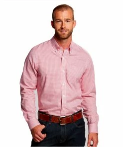 Cutter & Buck Long Sleeve Tailored Fit Tattersall Shirt