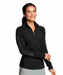 Cutter & Buck Ladies Pennant Sport 3/4 Zip Top