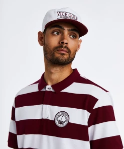 Alumni Snapback Cap White & Wine